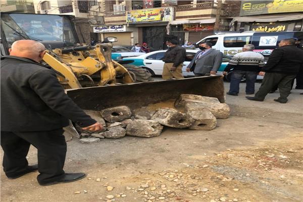 إزالة 868 حالة إشغالات متنوعة بالفيوم
