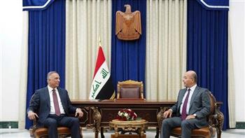  صالح والكاظمى يؤكدان أهمية حماية أمن واستقرار العراق 