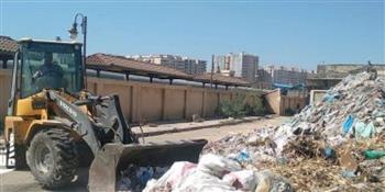   رفع ٤٠طن مخلفات متنوعة من شوارع حي وسط الاسكندرية 