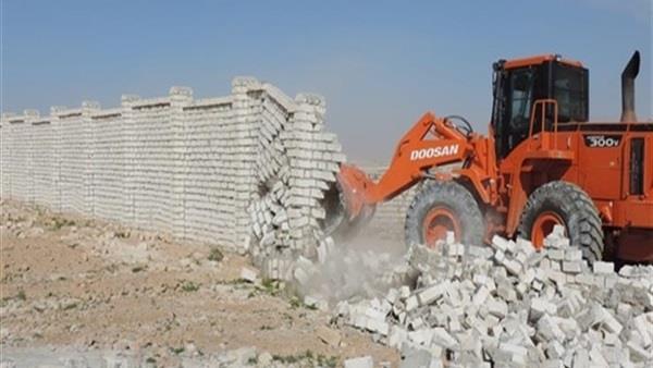 وزراة التنمية المحلية تتابع تنفيذ إزالة التعديات على أراضى  الدولة