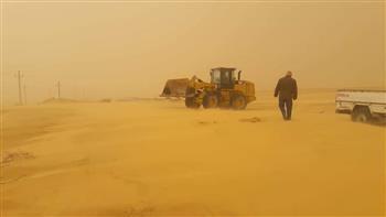 إعادة فتح طريق بوسط سيناء بعد إغلاقه للظروف الجوية