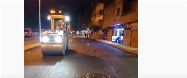 رصف وتطوير شارع بشتيل بشمال الجيزة