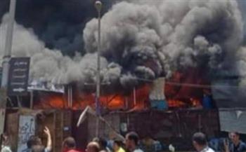   دون إصابات..السيطرة علي حريق هائل داخل سوق الجملة بمدينة 6 أكتوبر 