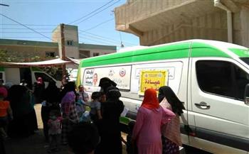   فحص 1450 مريضا ضمن قافلة طبية في كفر الشيخ