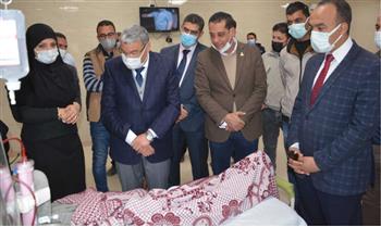   محافظ المنيا يتفقد قسم الغسيل الكلوي بمستشفى سمالوط التخصصي
