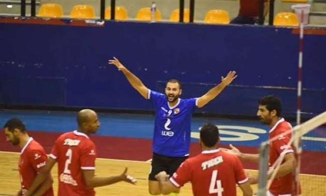 فريق رجال طائرة الأهلي يتأهل لنصف نهائي كأس مصر بفوزه على سبورتنج
