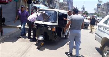 ضبط ٢٢ مركبة توك توك وتروسيكل بدون ترخيص بالوراق