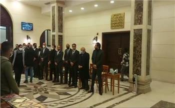 بدء عزاء إبراهيم حجازي بمسجد المشير