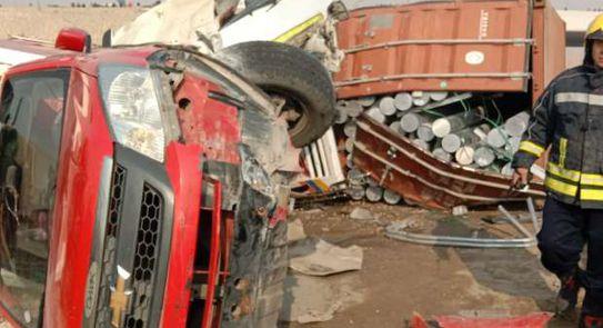 النيابة تحقق في وفاة شخص وإصابة ثمانية آخرين فى حادث الطريق الدائري الأوسطي