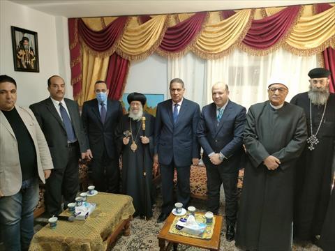 محافظ شمال سيناء والقيادات التنفيذية والإسلامية يهنئون المسيحيين بعيد الميلاد