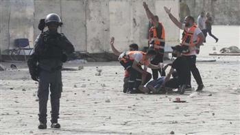 إصابة صحفي فلسطيني بالرصاص المطاطي خلال تغطية مواجهات قرب رام الله