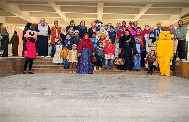 قافلة فنية لأطفال معهد الأورام إلى مراكز الفنون بجامعة المنيا