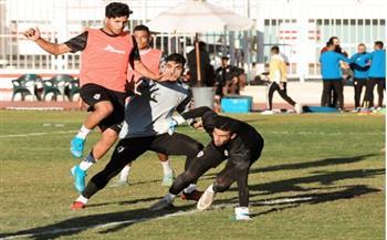 مران  الزمالك : تقسيمة قوية بين اللاعبين في منتصف الملعب