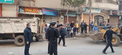 رفع 80 حالة إشغالات متنوعة وإزالة 8 أكشاك مخالفة بمدينة الفيوم