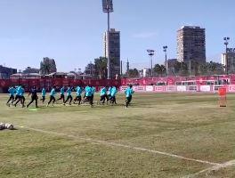 فيديو.. الأهلي يواصل تدريباته بمران بدني وتقسيمة استعدادا للجونة 