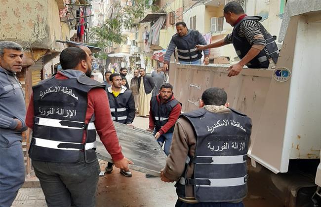 حملة مكبرة لإيقاف أعمال البناء المخالف بنطاق أحياء الإسكندرية
