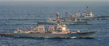   القوات البحرية المصرية والأمريكية تنفذان تدريبا بحريا عابرا في البحر الأحمر