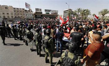   الأمن العراقي يواصل عملية تأمين التظاهر السلمي في ساحة التحرير بـ «بغداد»