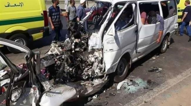 إصابة شخص وبتر ساق آخر في حادث تصادم بدمنهور 