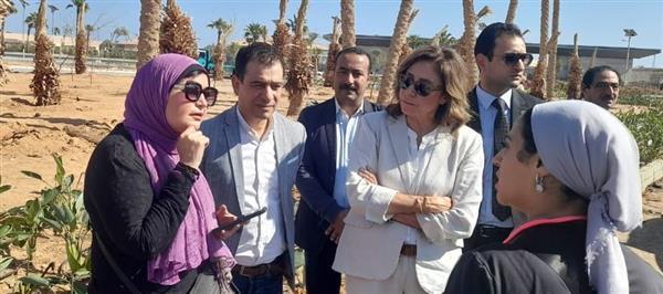 وزيرة الثقافة تبحث مع محافظ جنوب سيناء آخر الاستعدادات للمشاركة بقمة المناخ