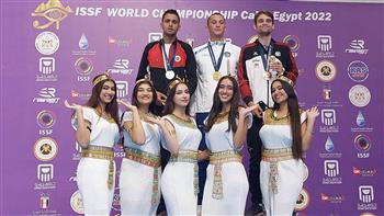   ياسين زكريا يحرز الميدالية الفضية فى منافسات التارجت سبرنت ببطولة العالم للرماية 