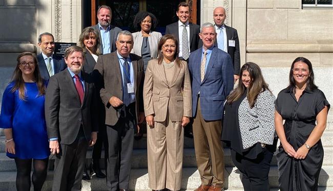 وزيرة التخطيط تشارك بمائدة غرفة التجارة الأمريكية المستديرة حول خطط وأولويات مؤتمر (COP-27)