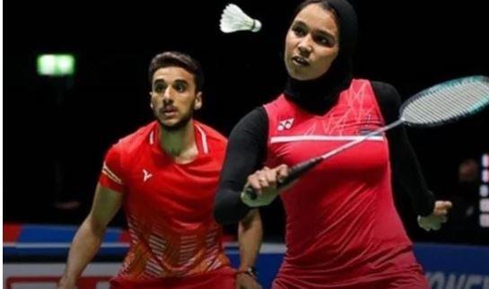 أدهم حاتم وضحى هاني يصعدان لدور الثمانية ببطولة مصر الدولية للريشة بمنافسات الفردى