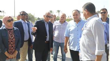 محافظ الجيزة يتابع الموقف الحالي لتأهيل وتبطين ترعة المنصورية 