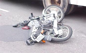   إصابة 3 أشخاص إثر حادث انقلاب دراجة بخارية بالفيوم