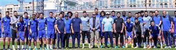 وليد عرفات يجتمع مع لاعبي سموحة قبل مواجهة الزمالك
