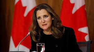   وزيرة المالية الكندية: نواجه الآن الفصل الأخير من ركود جائحة كورونا 