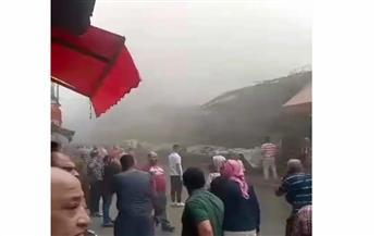 حريق بسوق شيديا وسط الإسكندرية 