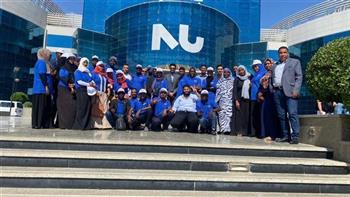   المشاركون بمنتدى الشباب المصري السوداني في زيارة لحاضنة أعمال جامعة النيل