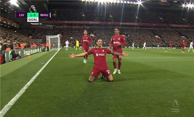 ليفربول يفوز على وست هام 1ـ صفر في الدوري الإنجليزي لكرة القدم