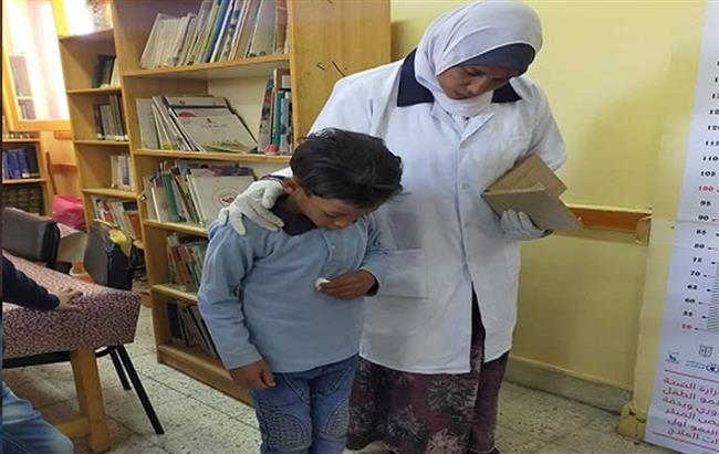 حملة لفحص الطفيليات المعوية بمدارس الدقهلية