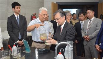   القوات المسلحة تنظم زيارة للسفير اليابانى بالقاهرة لمحطة معالجة مياه بحر البقر