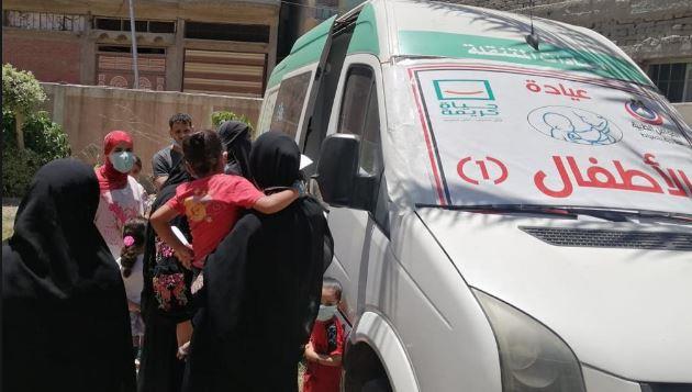 فحص 1622 مواطنا ضمن قافلة طبية في دمياط