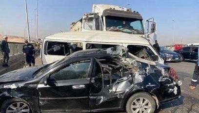 إصابة مزارع في تصادم عربة كارو مع ملاكي على الطريق الزراعي بالمنيا