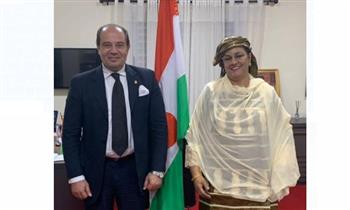   السفير المصري يلتقي السيدة الأولى في جمهورية النيجر