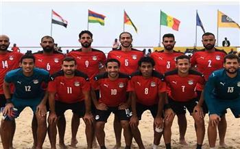 منتخب الكرة الشاطئية إلى نهائي كأس الأمم الأفريقية بموزمبيق
