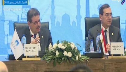 أمين عام الدول المصدرة للغاز: فخورون بتنظيم مصر لقمة المناخ..فيديو