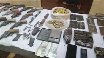   ضبط 35 تاجر مخدرات وأسلحة في حملة أمنية بالقليوبية
