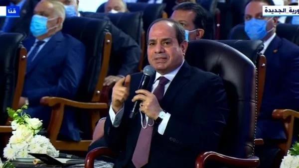 الرئيس السيسي: نقدم التحية للقطاع الخاص على مبادرة زيادة الأجور