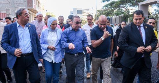 محافظ الإسكندرية: بدء أعمال إعادة الشيء لأصله بشارع المدارس بحي المنتزة أول