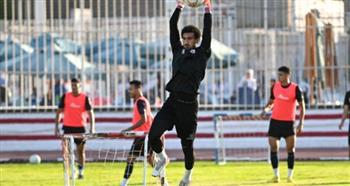 تدريبات قوية لثلاثي حراسة مرمى الزمالك