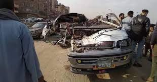 تصادم مروع على طريق طنطا – بسيون