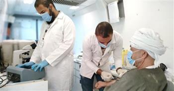 صحة المنيا تقدم الخدمات الطبية لـ 1712 حالة بقرية البدرمان بمركز ديرمواس