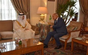   أبو الغيط يستقبل سفير مملكة البحرين لدى مصر بمناسبة انتهاء مهام عمله.