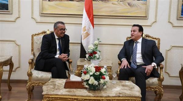 وزير الصحة يستقبل الإثيوبي تيدروس أدهانوم مدير منظمة الصحة العالمية