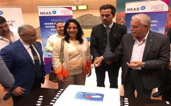 نائب وزير الآثار تشارك في مراسم تدشين أولى رحلات الخطوط المنتظمة لشركة الطيران Wizz Air